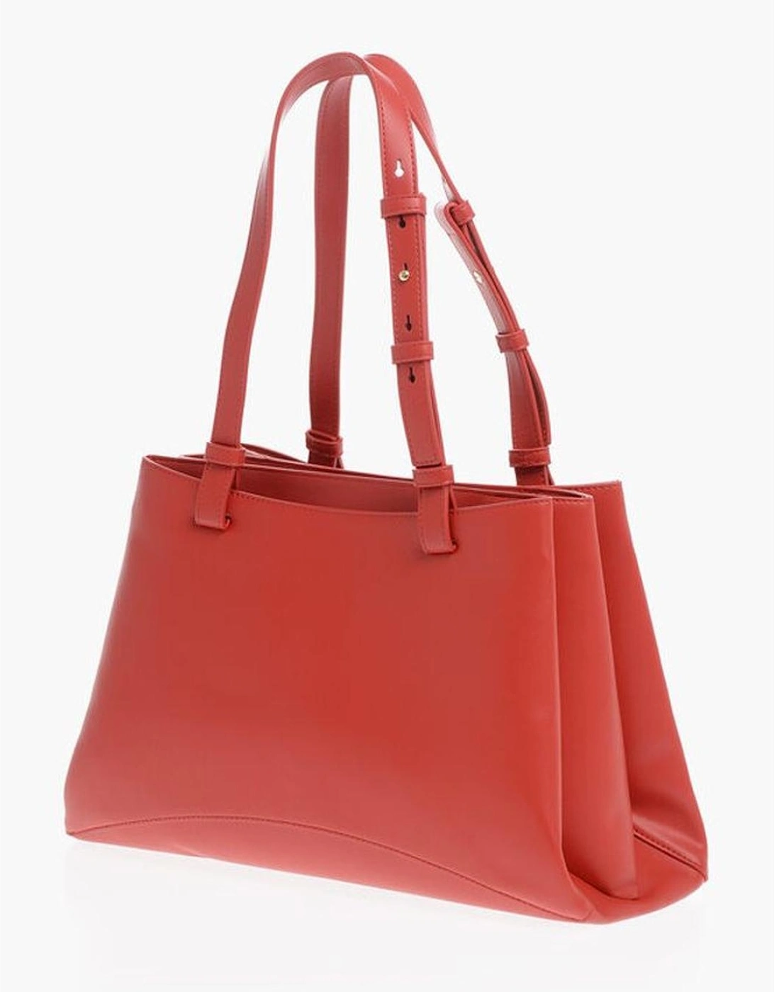 Double Handle Zip Closure Shoulder Bag Women - Red Tote Bags