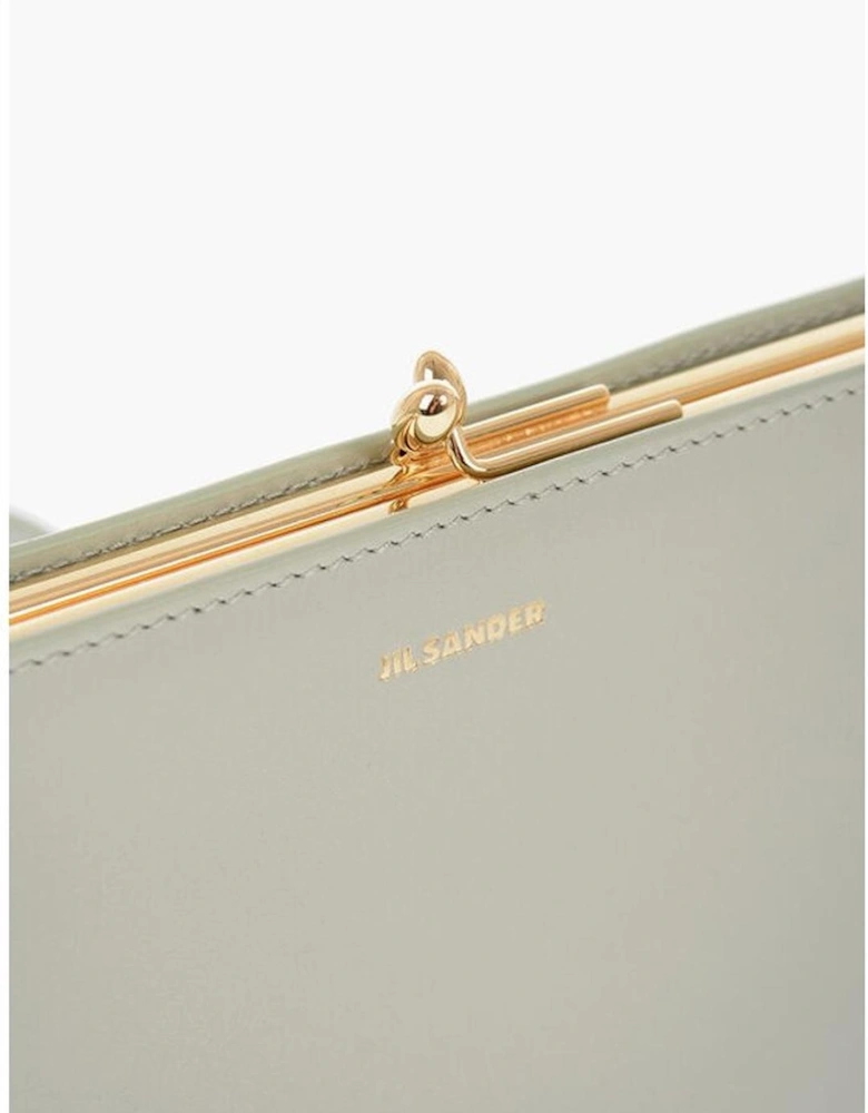 Leather Logo Handbag Women - Green Tote Bags