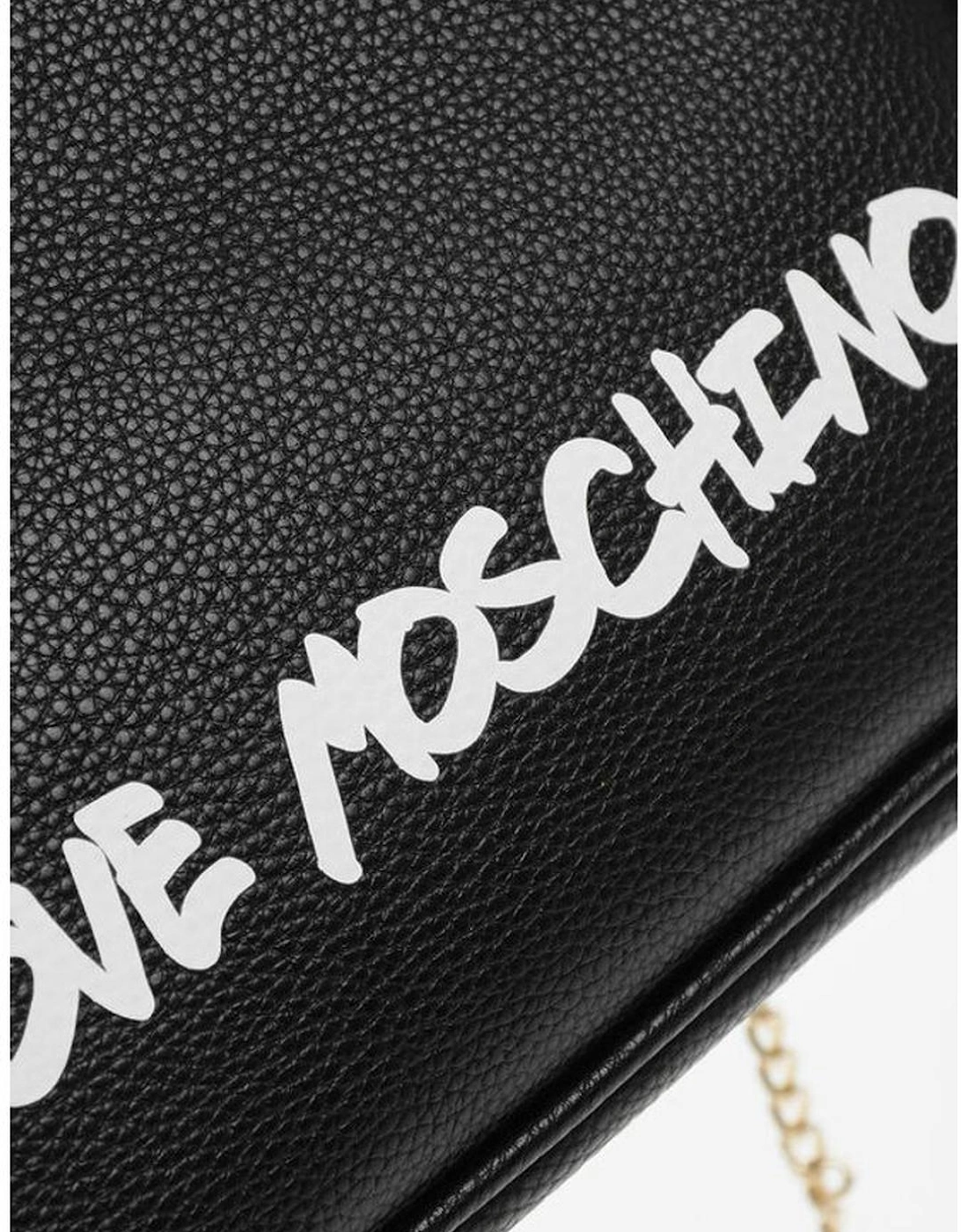 Leather Shoulder Bag with Removable Strap Women - Black Tote Bags