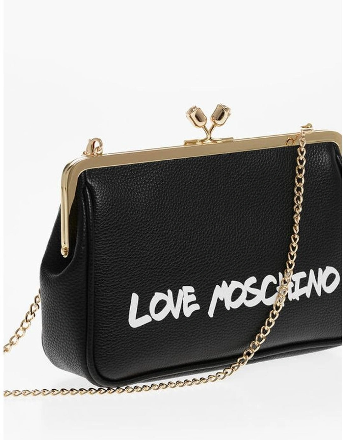 Leather Shoulder Bag with Removable Strap Women - Black Tote Bags