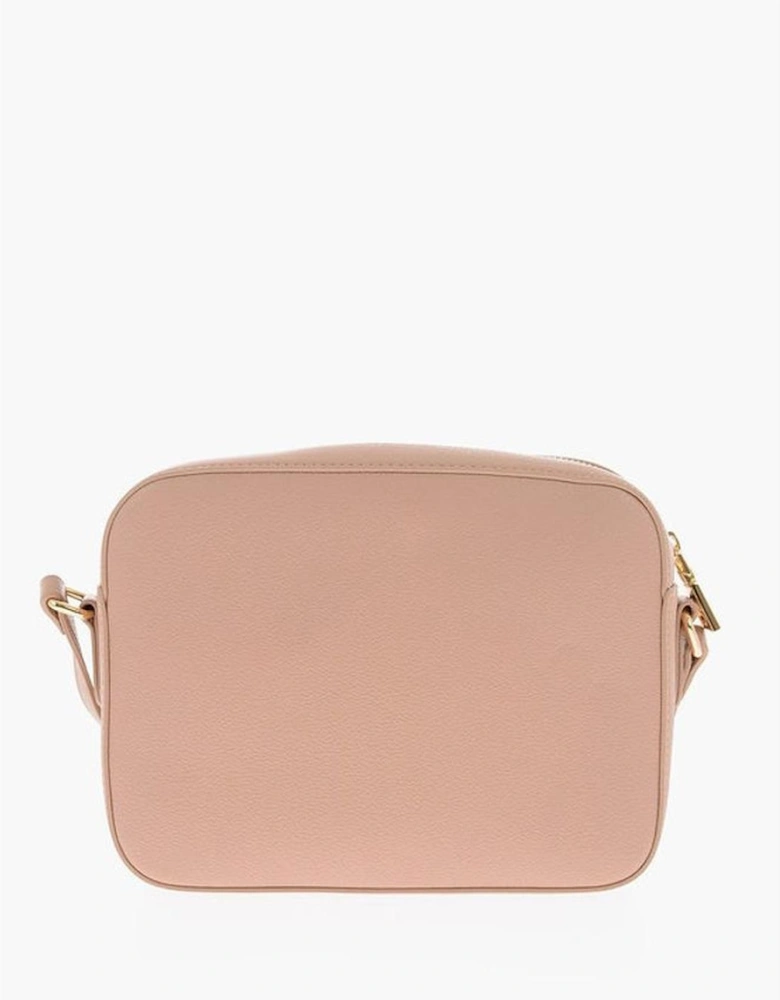 Eco-Leather Shoulder Bag with Zip Closure Women - Beige