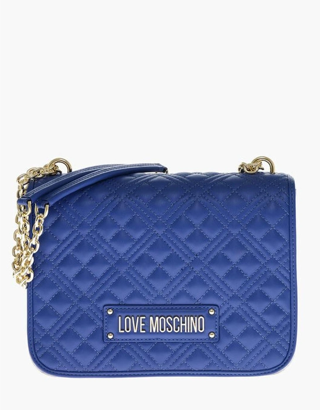 Eco-Leather Shoulder Bag with Adjustable Strap Women - Blue, 6 of 5