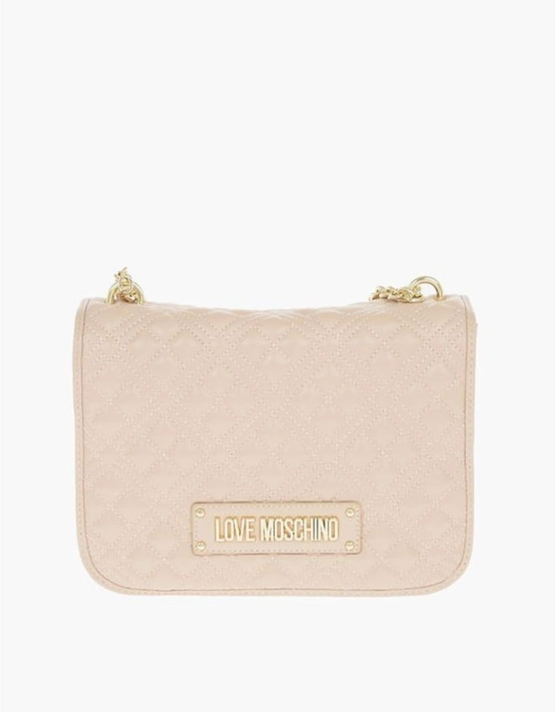 Eco-Leather Double Handle Shoulder Bag Women - Beige