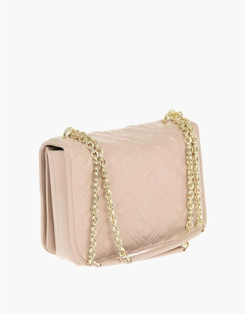 Eco-Leather Double Handle Shoulder Bag Women - Beige
