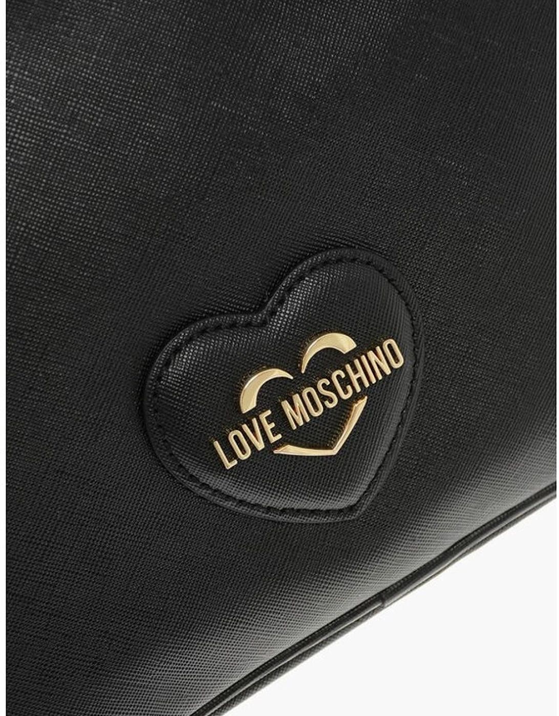 Solid Eco-Leather Handbag with Adjustable Straps Women - Black