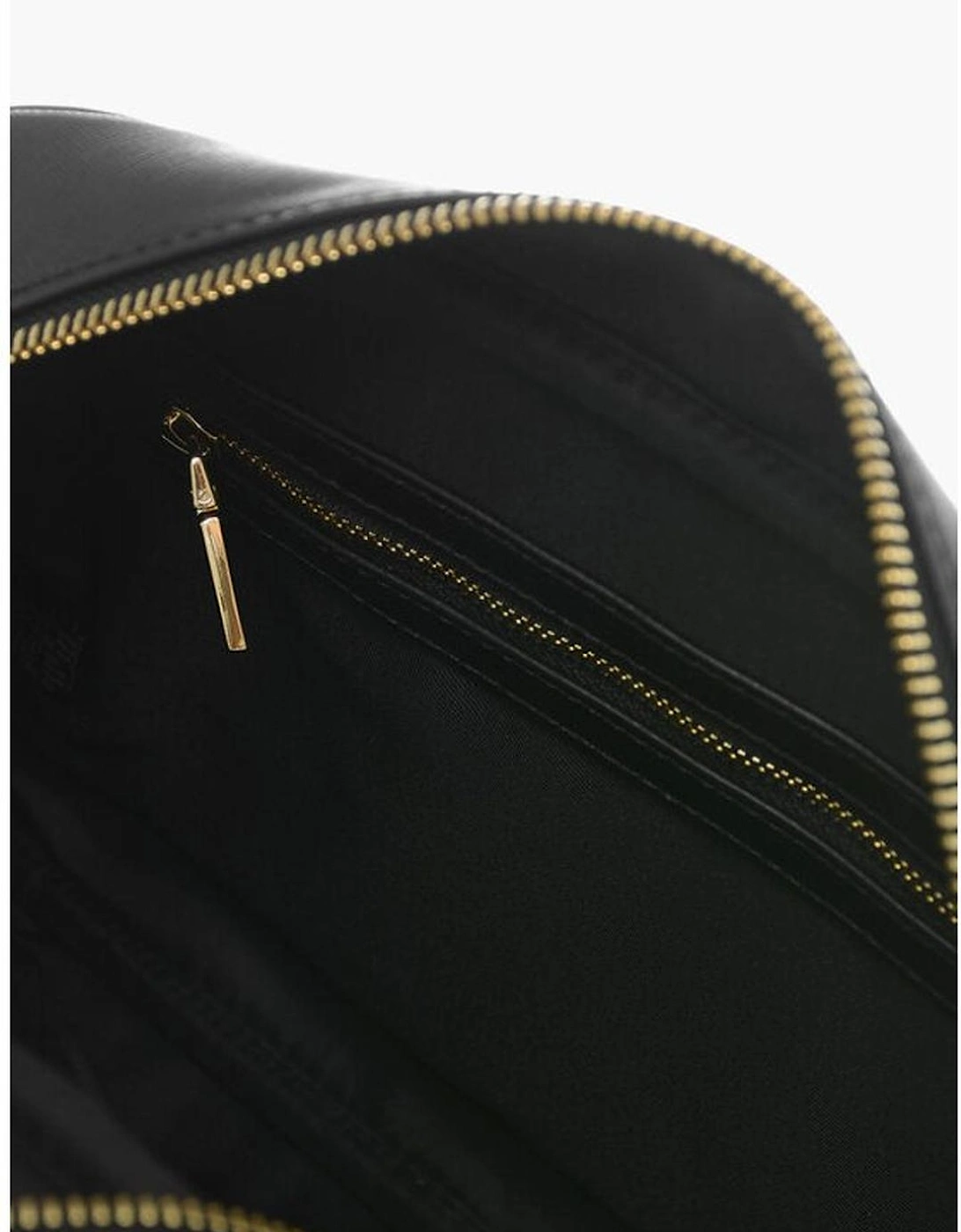 Solid Eco-Leather Handbag with Adjustable Straps Women - Black