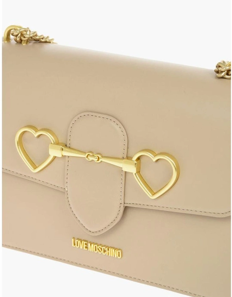 Timeless Chic Solid Shoulder Handbag Women - Beige Shoulder Bags