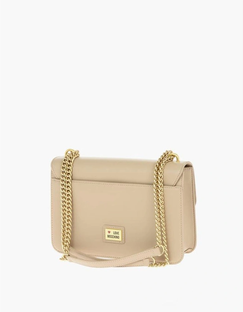 Timeless Chic Solid Shoulder Handbag Women - Beige Shoulder Bags