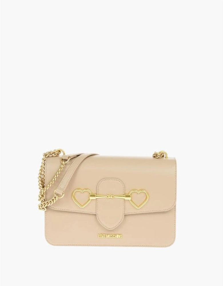 Timeless Chic Solid Shoulder Handbag Women - Beige Shoulder Bags