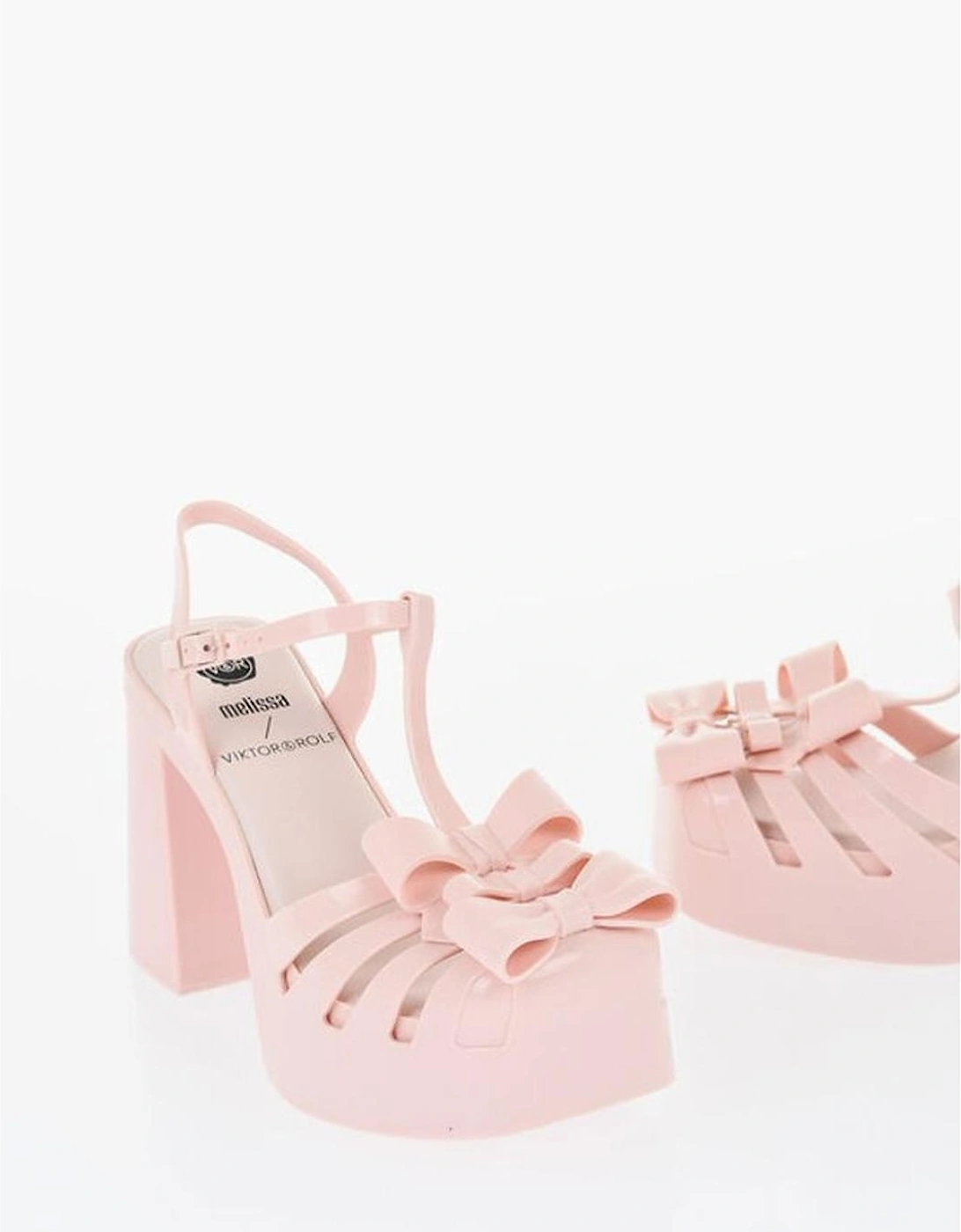 Ankle Strap Bowtie Rubber Sole Heels Women - Multicolor Sandals, 5 of 4
