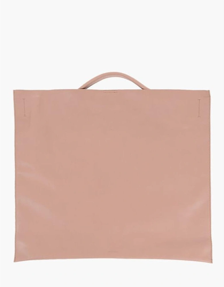 Leather Handbag with Top Handle Women - Brown Tote Bags