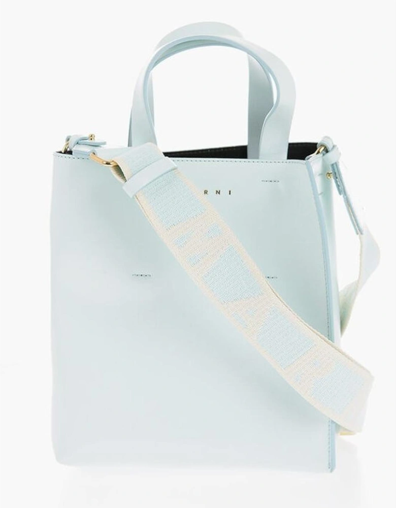 Handbag with Removable Shoulder Strap Women - Light Blue Tote Bags