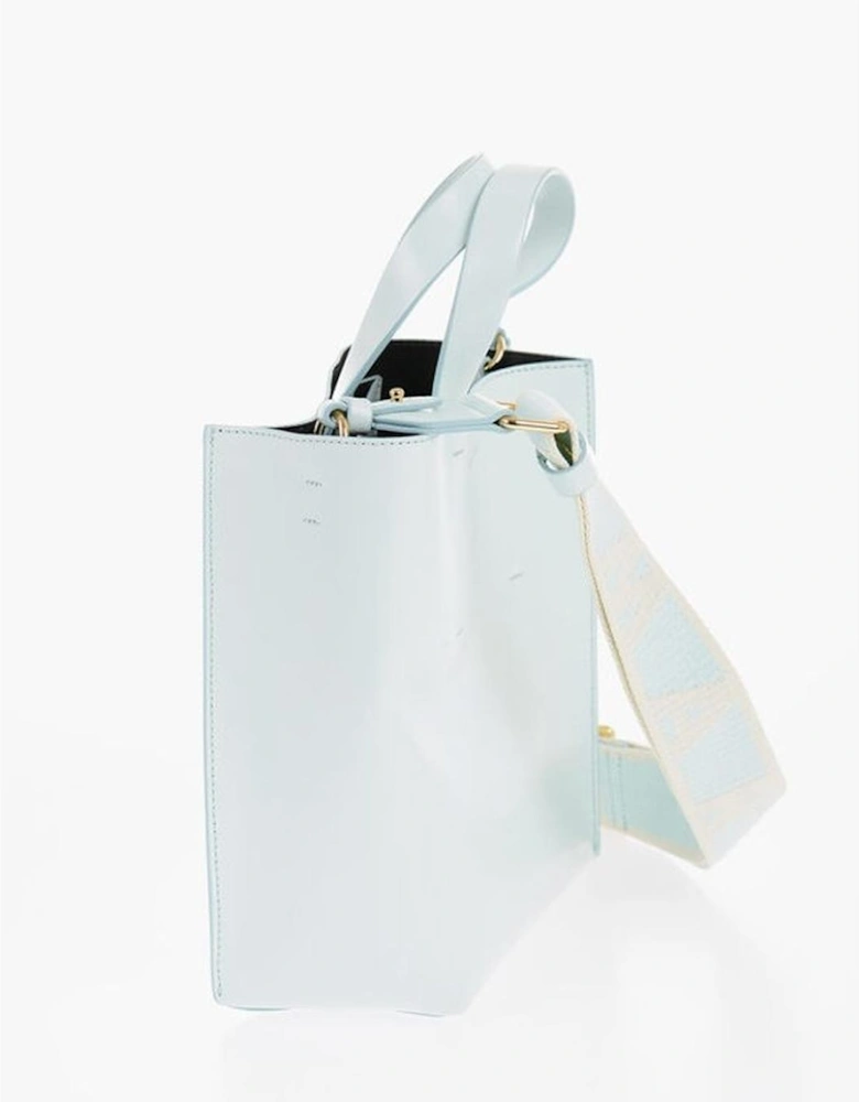 Handbag with Removable Shoulder Strap Women - Light Blue Tote Bags