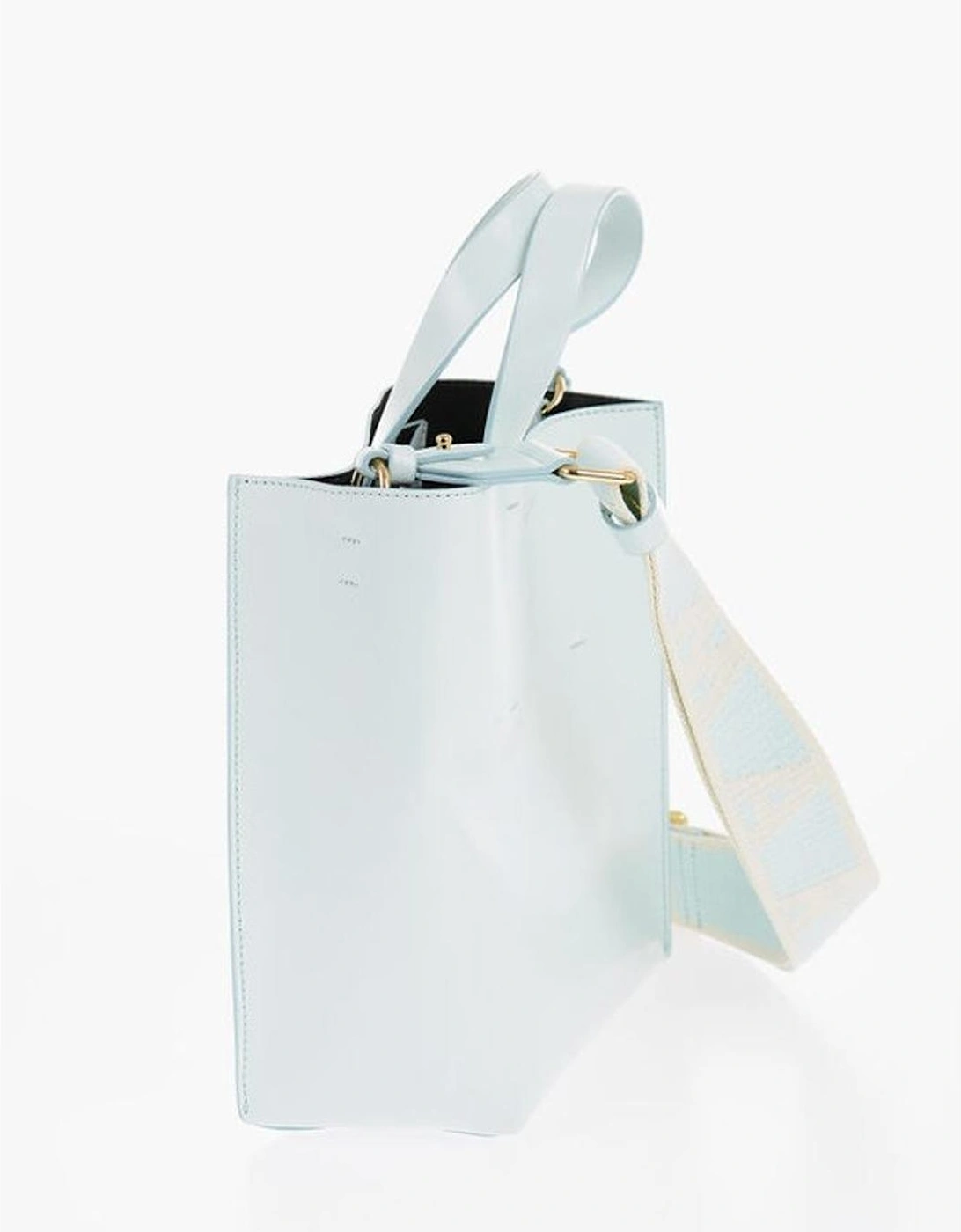 Handbag with Removable Shoulder Strap Women - Light Blue Tote Bags