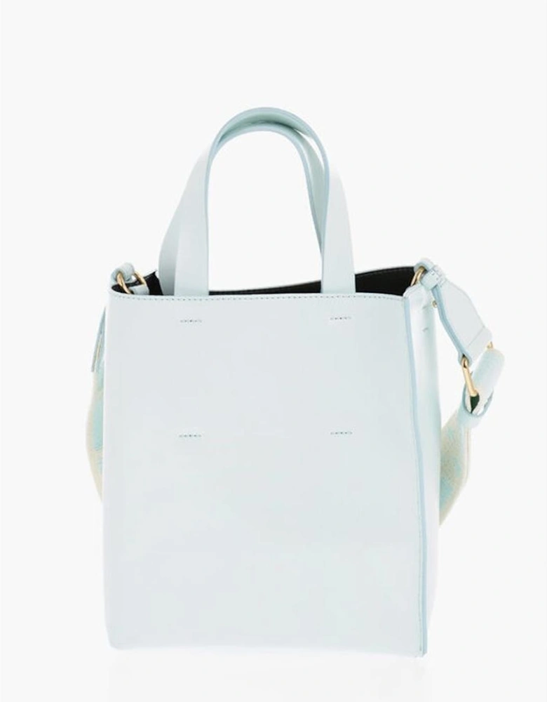 Handbag with Removable Shoulder Strap Women - Light Blue Tote Bags