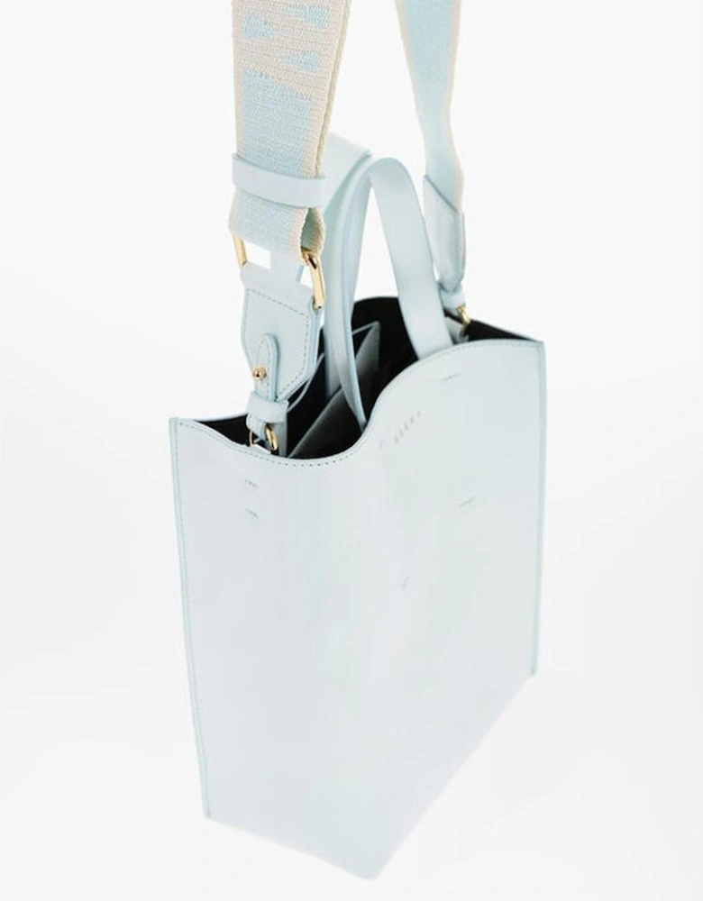Handbag with Removable Shoulder Strap Women - Light Blue Tote Bags