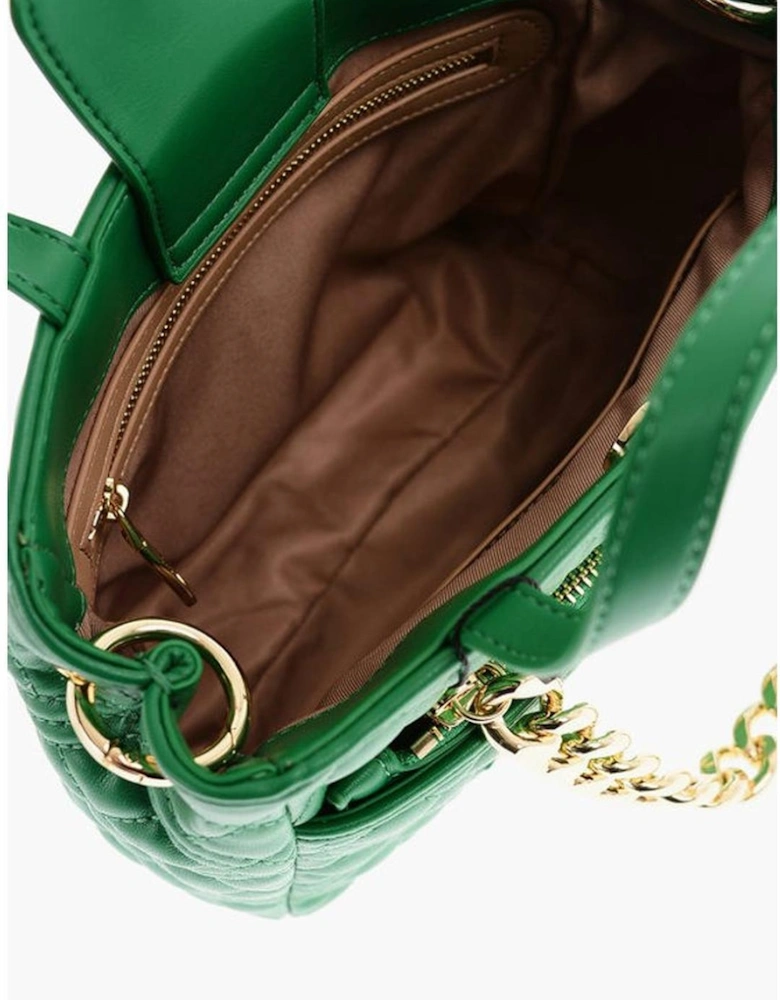 Eco-Leather Handbag with Removable Shoulder Strap Women - Green Tote