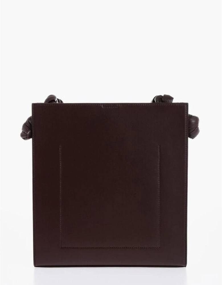 Snap Button Closure Shoulder Bag Women - Burgundy
