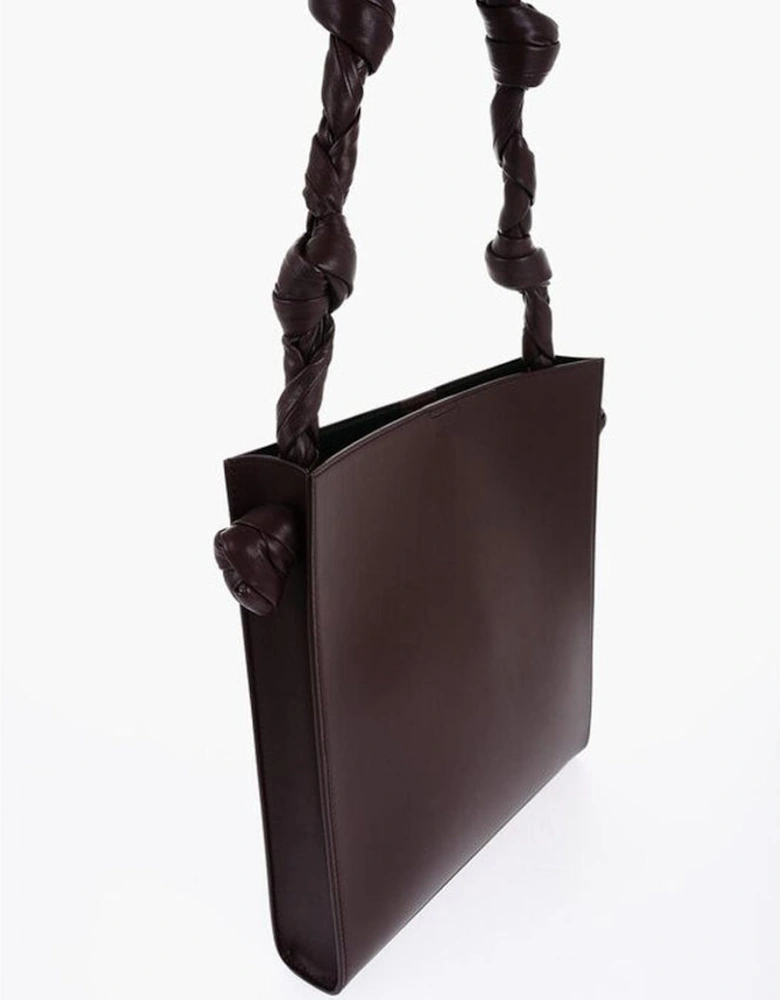 Snap Button Closure Shoulder Bag Women - Burgundy