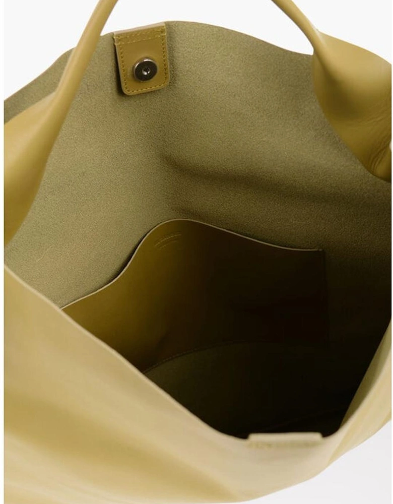 Casual Tote Handbag with Internal Pocket Women - Yellow Tote Bags