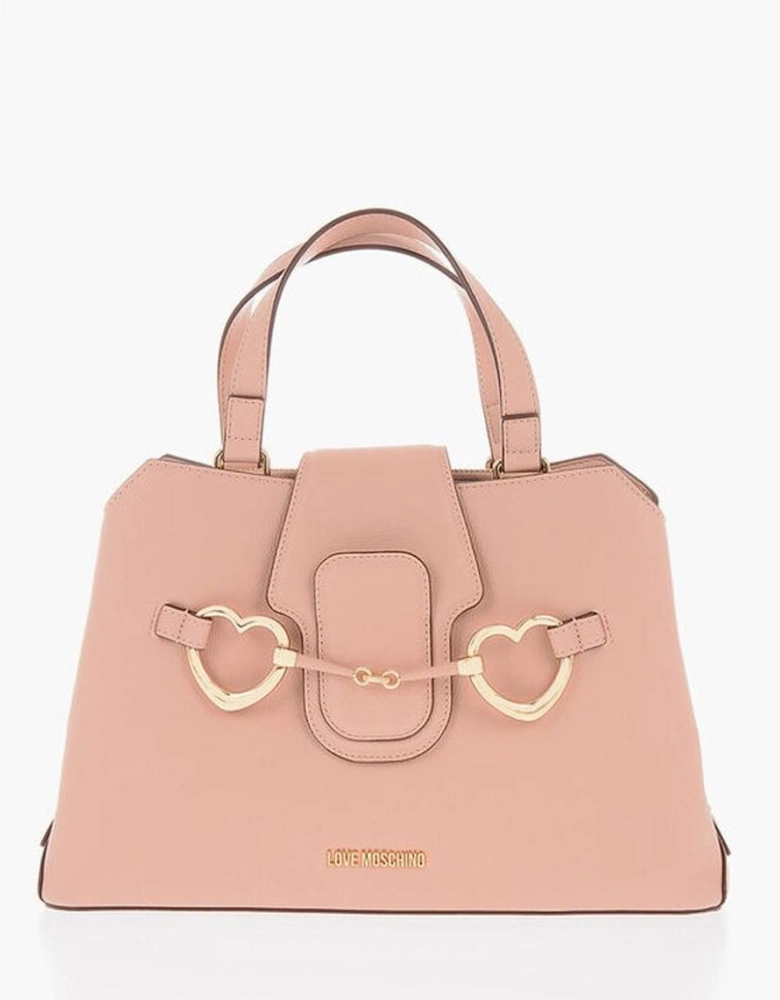 Solid Color Handbag with Double Handle Women - Multicolor Tote Bags