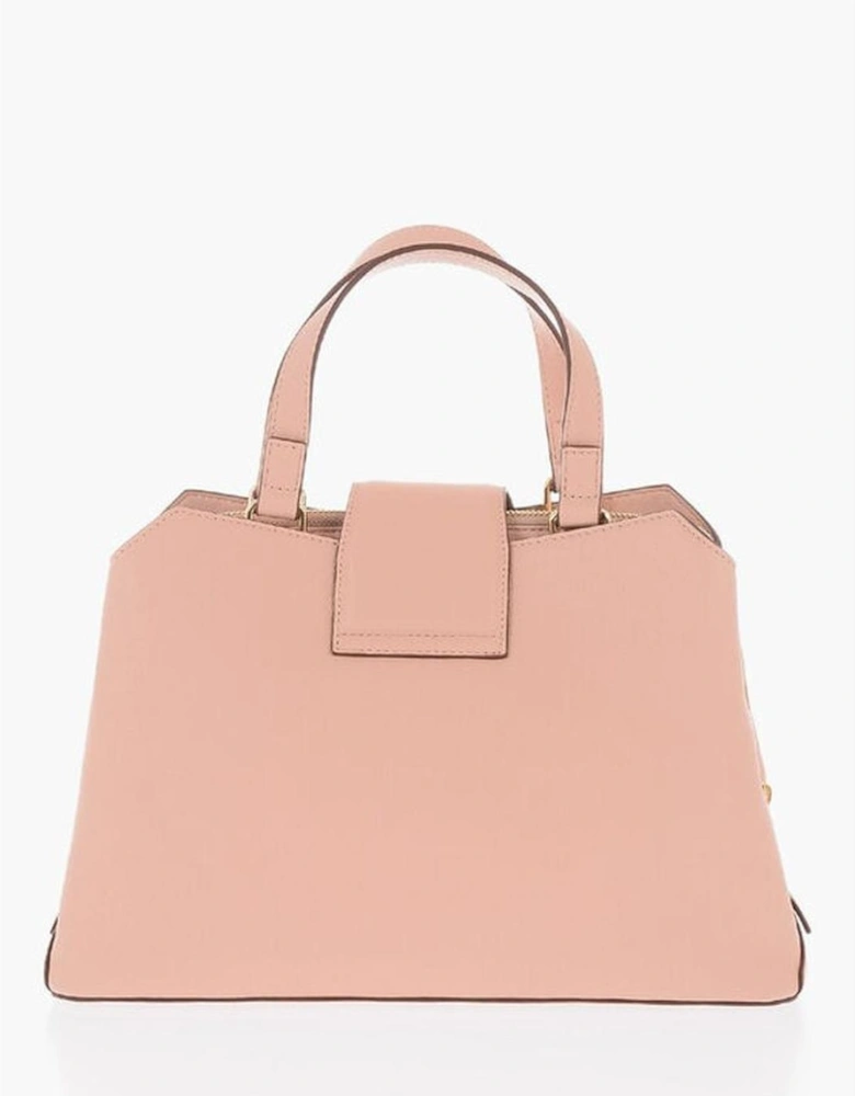 Solid Color Handbag with Double Handle Women - Multicolor Tote Bags
