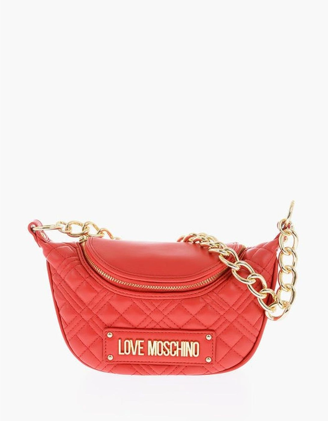 Eco-Leather Shoulder Bag with Adjustable Strap Women - Red, 6 of 5