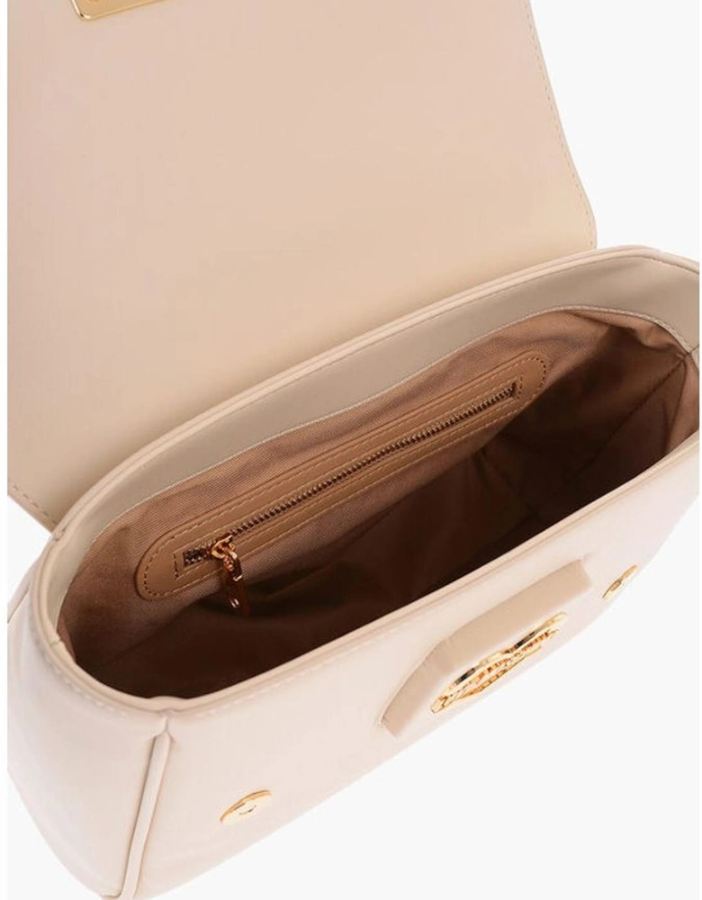 Eco-Leather Shoulder and Handbag with Adjustable Strap Women - Beige