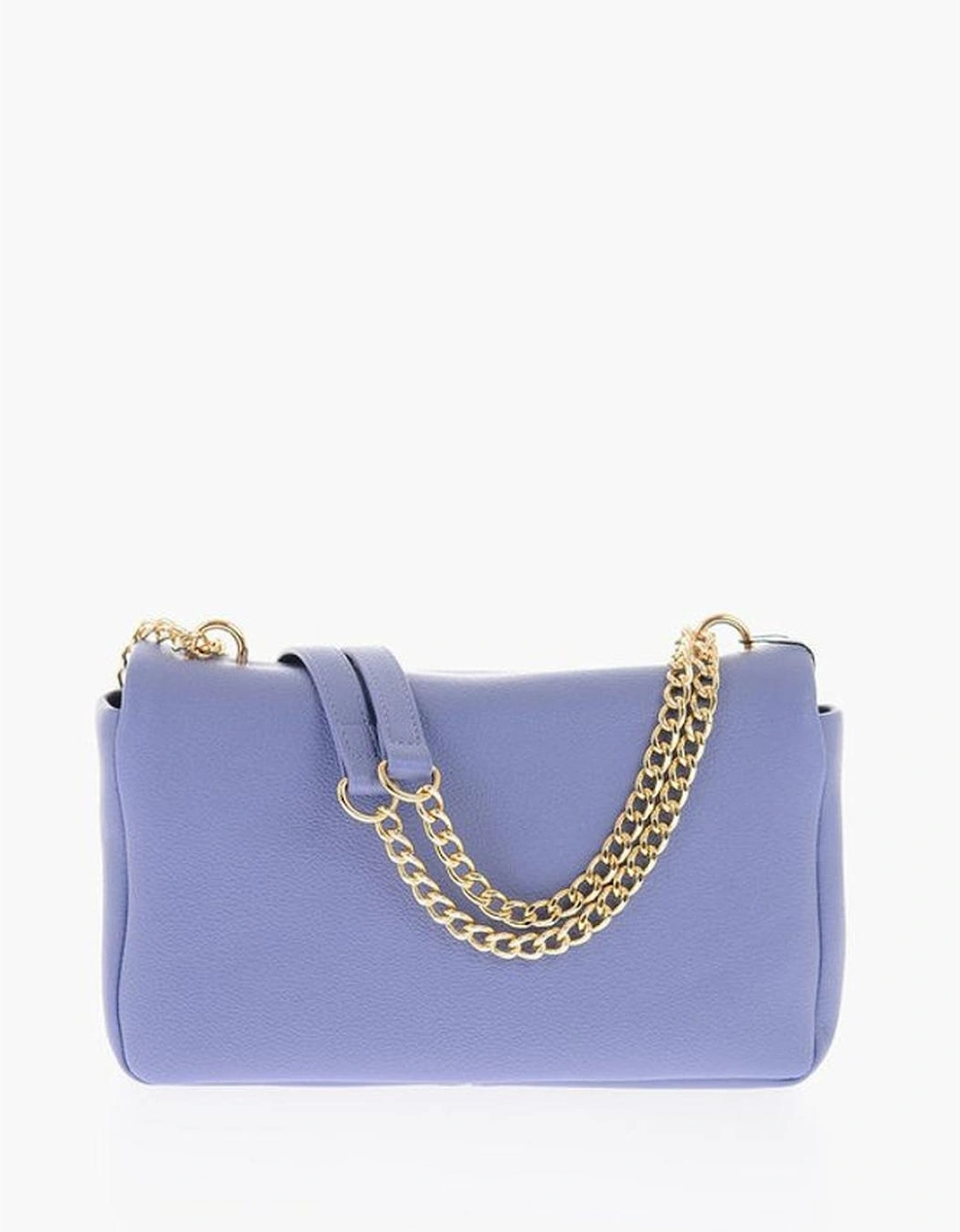 Eco-Leather Shoulder Bag with Zip Closure Women - Purple