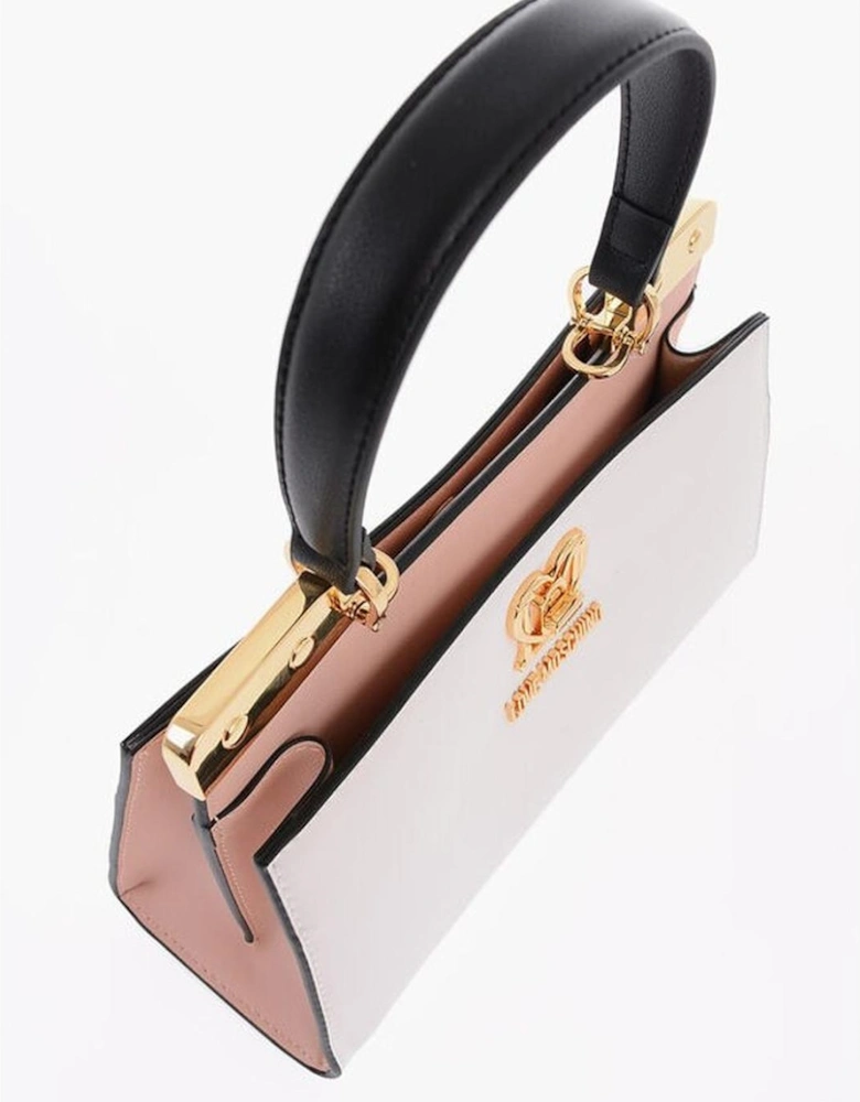 Eco-Leather Handbag with Adjustable Strap Women - Multicolor Tote Bags