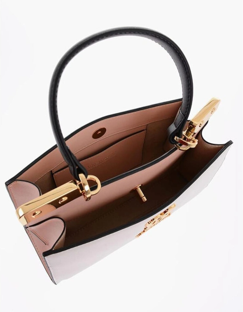 Eco-Leather Handbag with Adjustable Strap Women - Multicolor Tote Bags