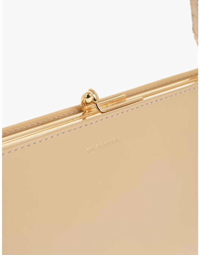 Logo Solid Shoulder Handbag Women - Yellow Tote Bags