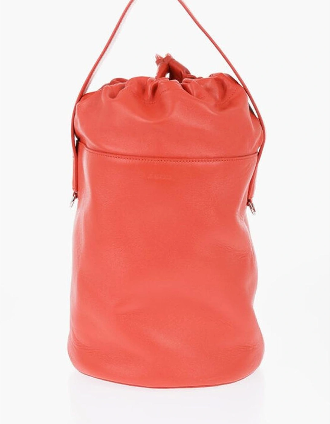 Leather Logo Handbag Women - Red Tote Bags, 6 of 5