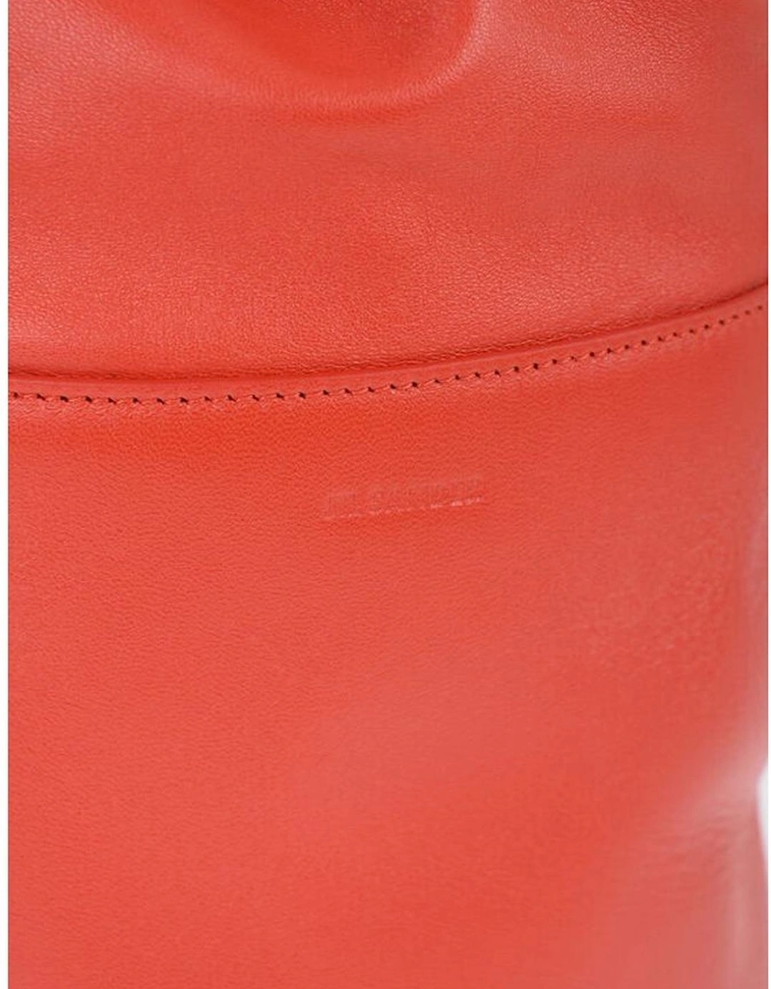 Leather Logo Handbag Women - Red Tote Bags