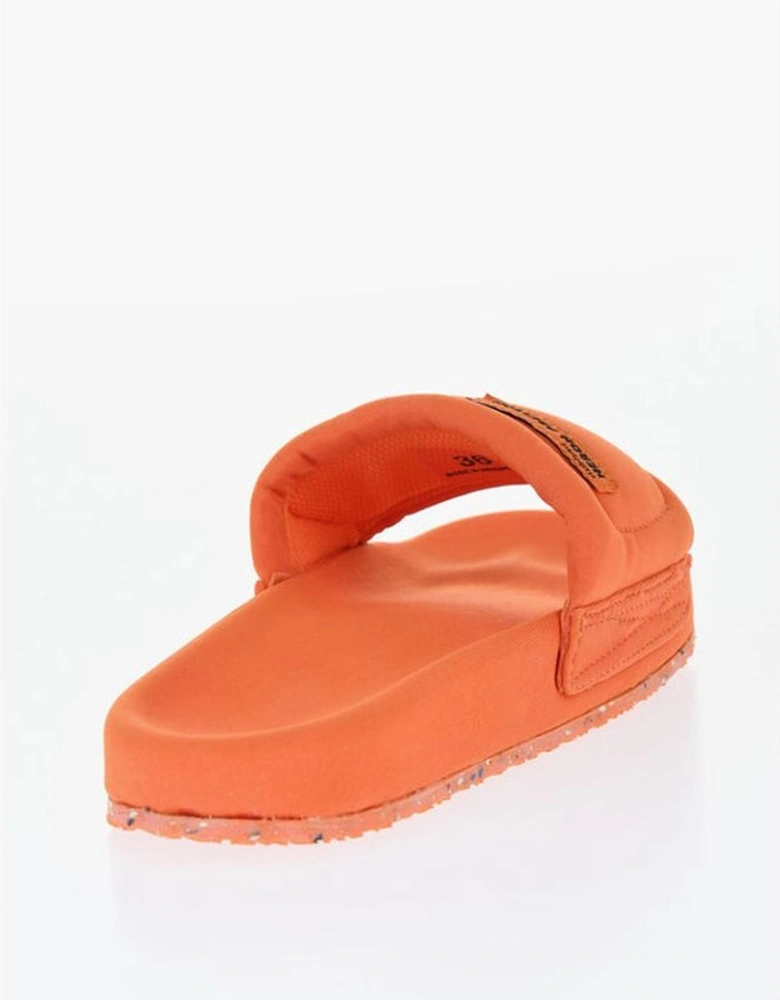 Rubber Sole Logo Embellished Sneakers Women - Orange Sandals