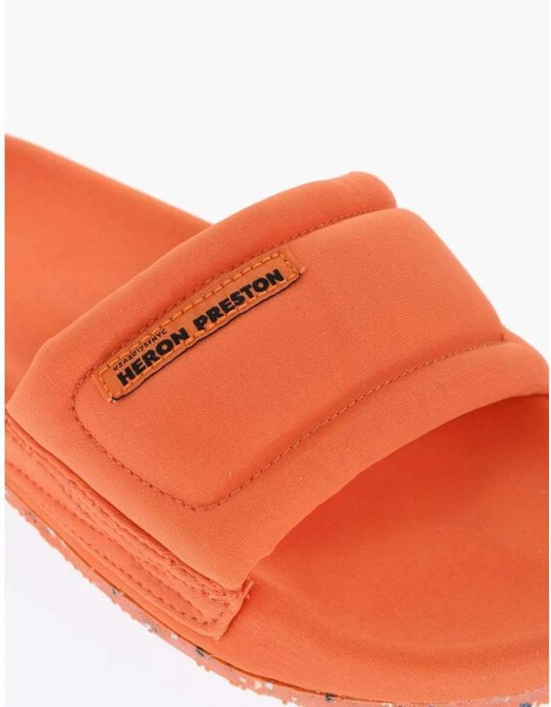 Rubber Sole Logo Embellished Sneakers Women - Orange Sandals