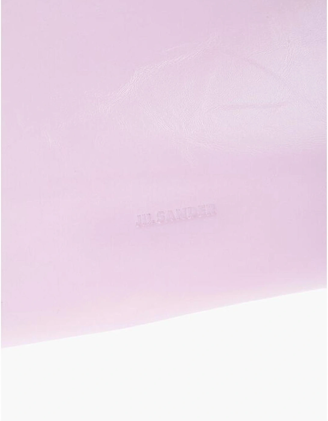 Leather Logo Solid Color Zip Closure Handbag Women - Multicolor Clutch