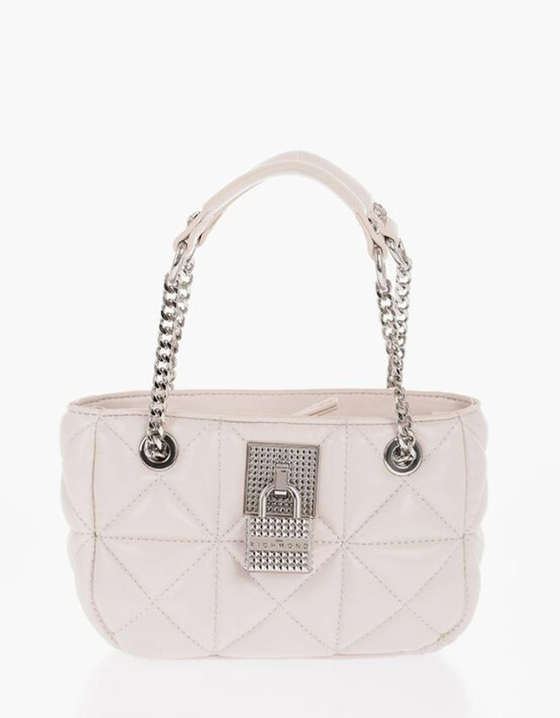 Eco-Leather Shoulder and Handbag with Logo and Metal Details Women -, 6 of 5