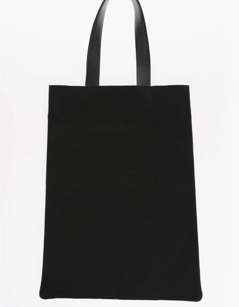 Logo Print Handbag Shoulder Bag Women - Black Tote Bags