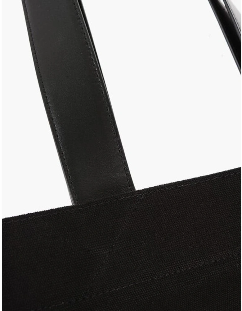 Logo Print Handbag Shoulder Bag Women - Black Tote Bags