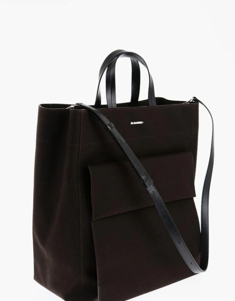 Handbag with Adjustable and Removable Shoulder Strap Women - Brown
