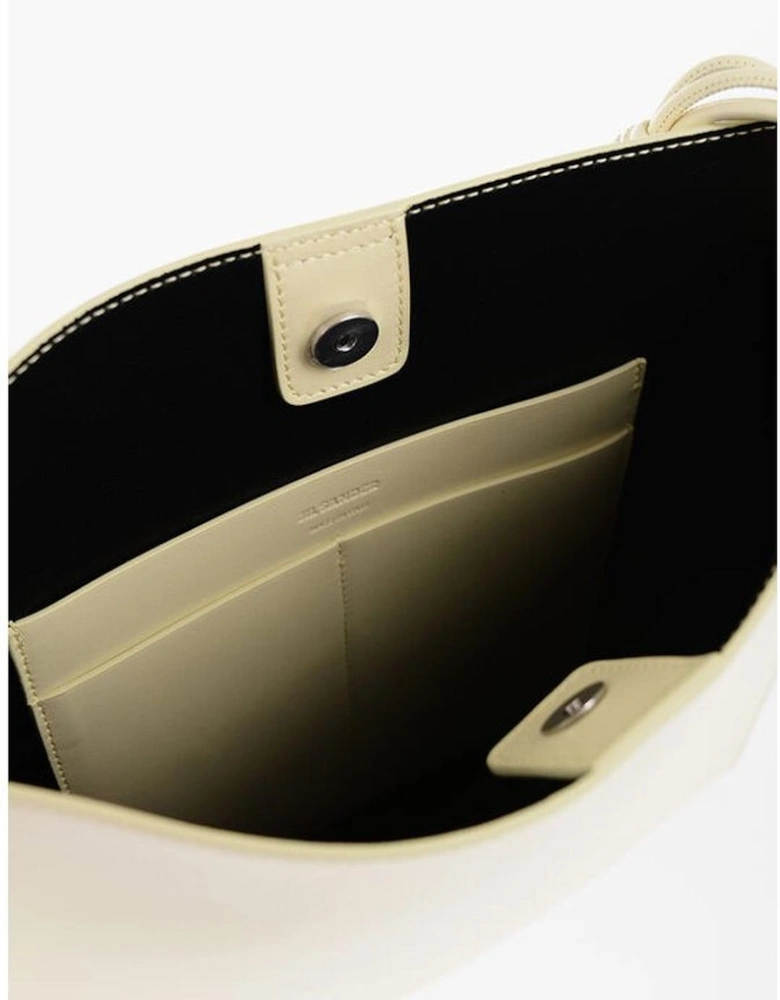 Snap Button Shoulder Bag Women - Yellow