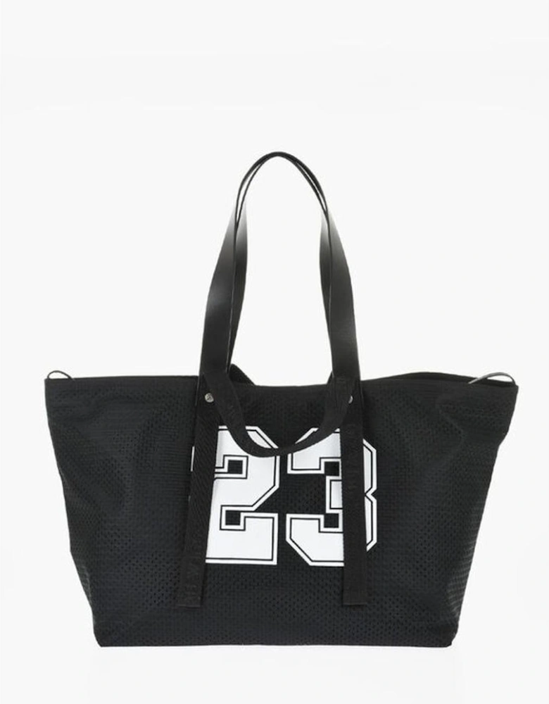 Solid Color Handbag with Double Handle Women - Black Tote Bags