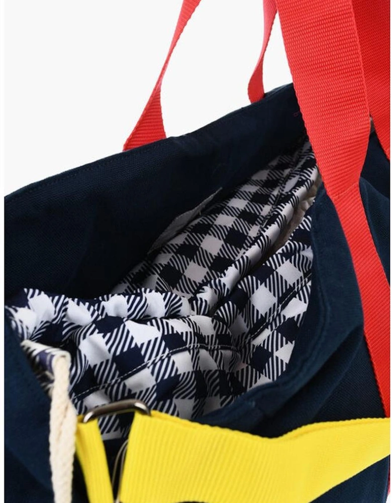 Adjustable Strap Casual Tote Handbag Women - Blue Tote Bags