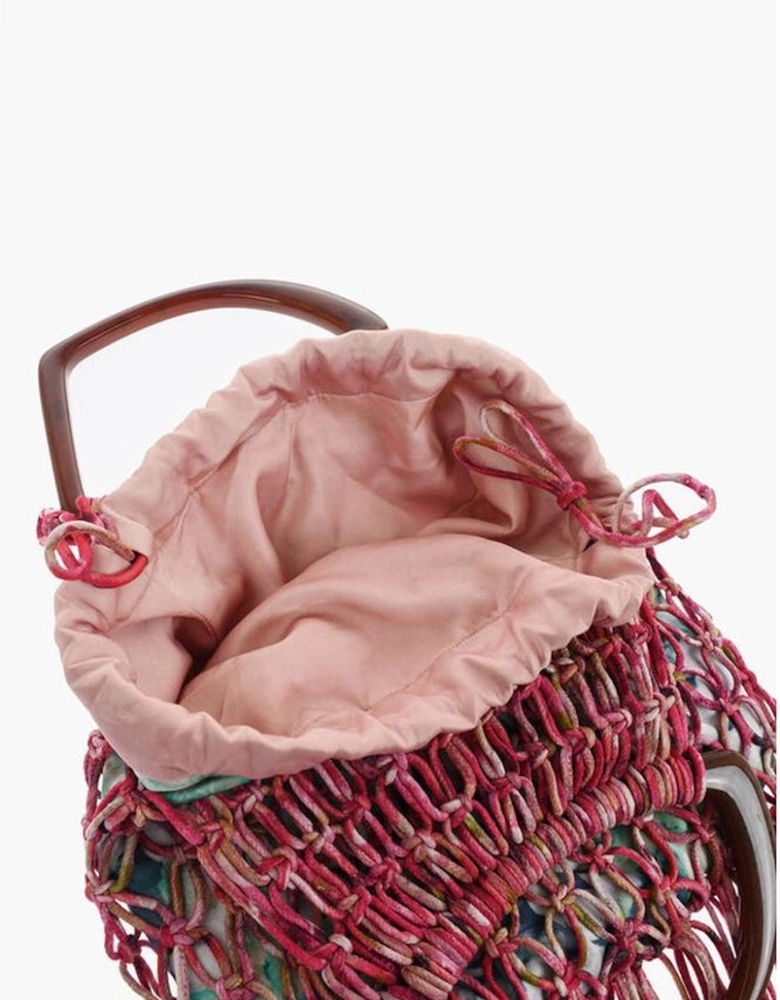 Leather Tote Bag with Zipper Closure Women - Multicolor