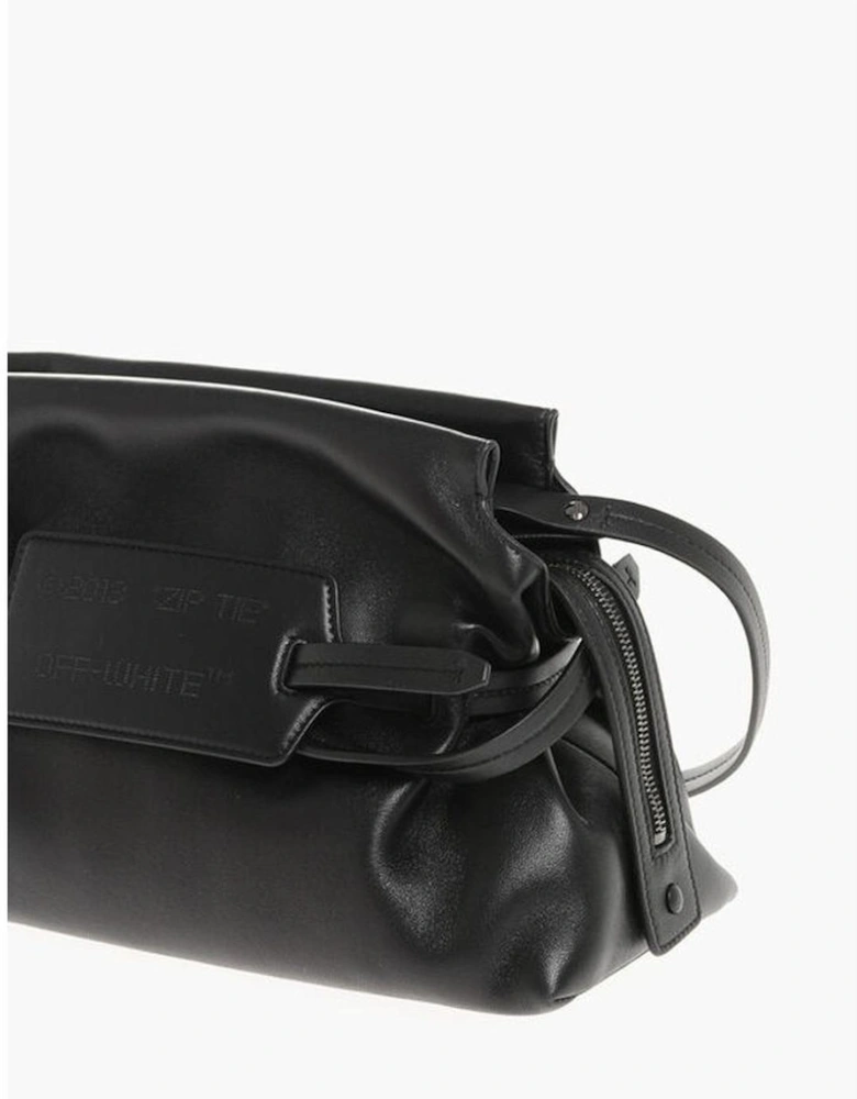 Leather Logo Zip Closure Handbag Women - Black Tote Bags