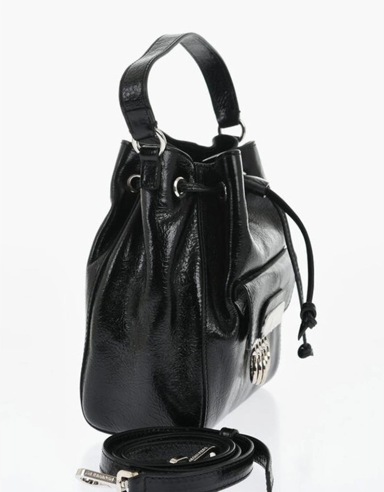 Double Handle Bag with Adjustable Strap Women - Black Tote Bags