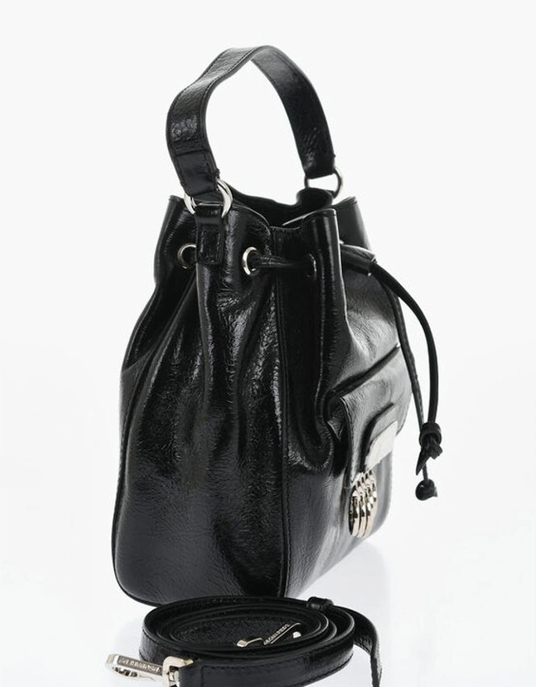 Double Handle Bag with Adjustable Strap Women - Black Tote Bags