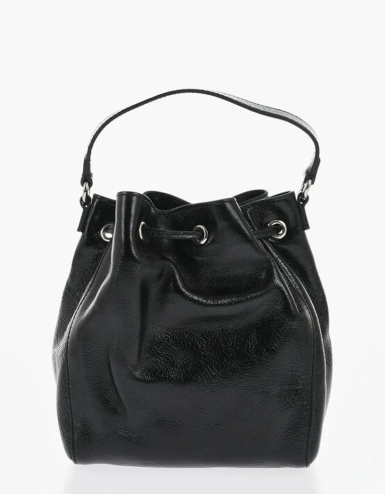 Double Handle Bag with Adjustable Strap Women - Black Tote Bags