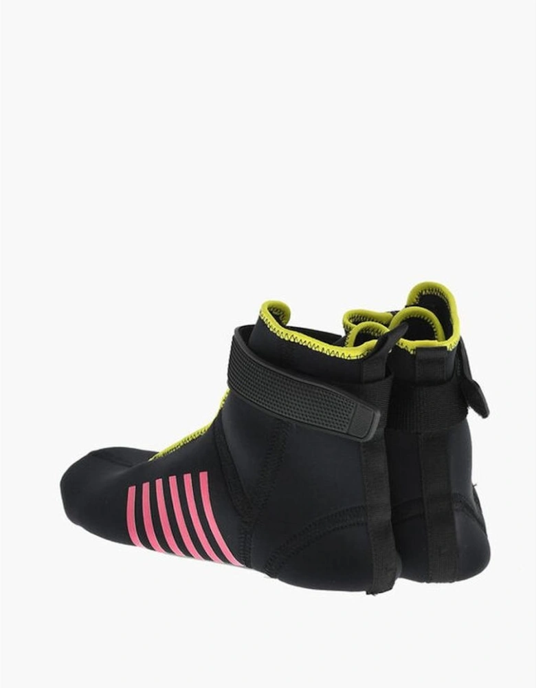 Rubber Sole Round Toe Sneakers Women - Black